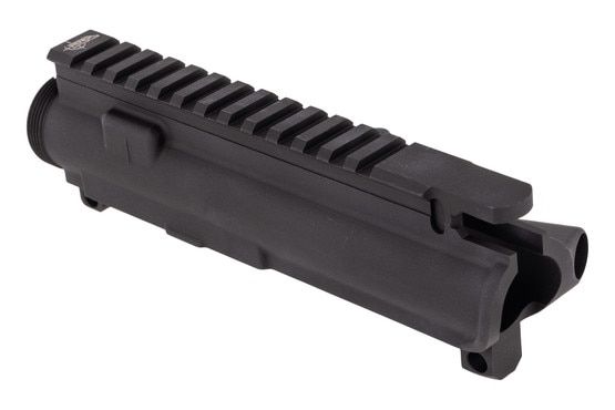 Aluminum AR-15 upper receiver, black.